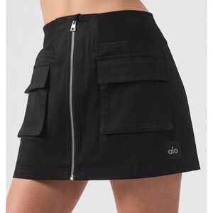Size small Alo night out cargo skirt in black. Brand new, never worn